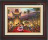 In this flashing Hollywood scene, Mickey and Minnie walk the red carpet. Burl Frame