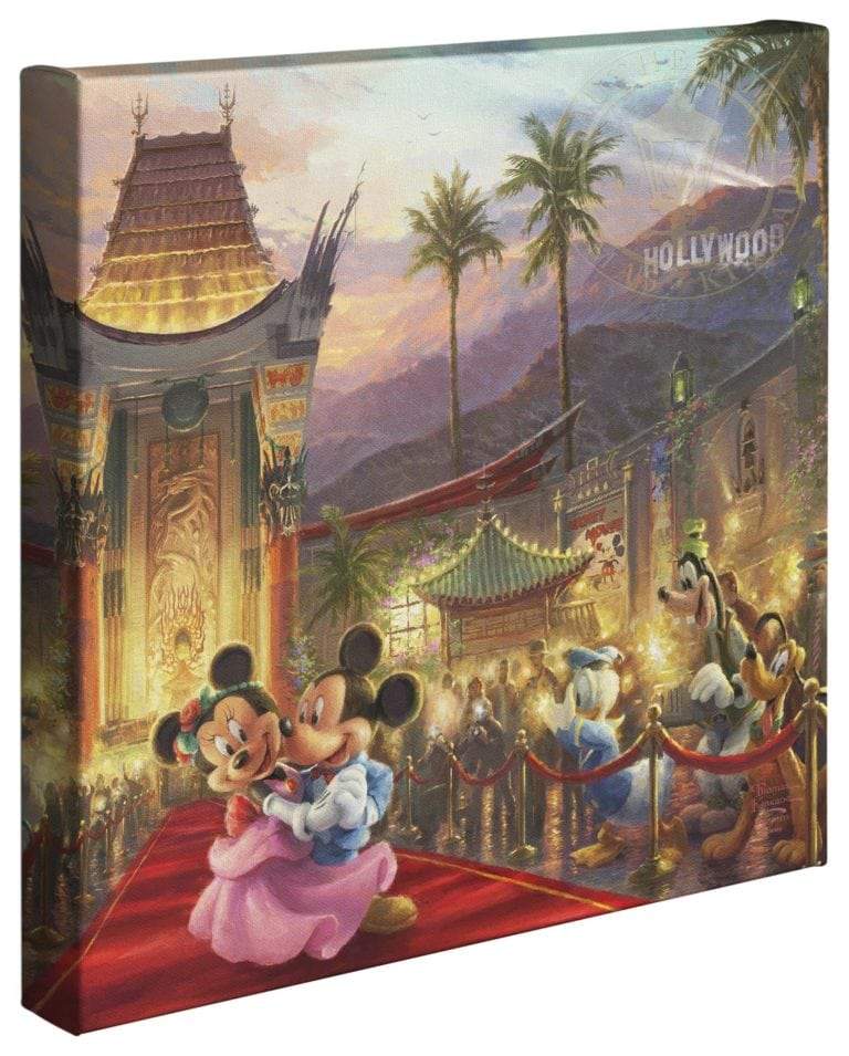 Mickey and Minnie walk the red carpet, Hollywood style.  14x14