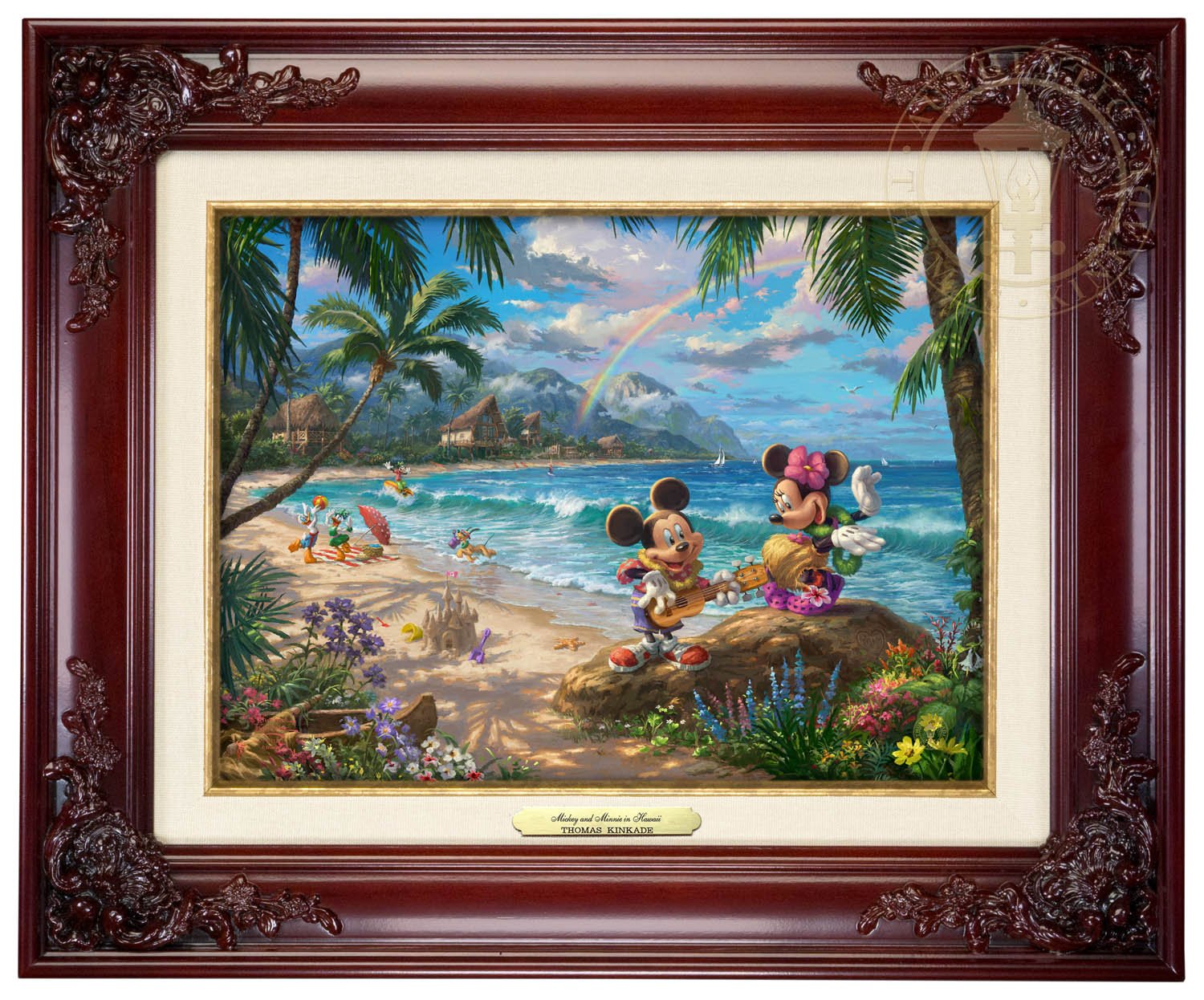 Mickey and Minnie in Hawaii - Disney Art On Main Street