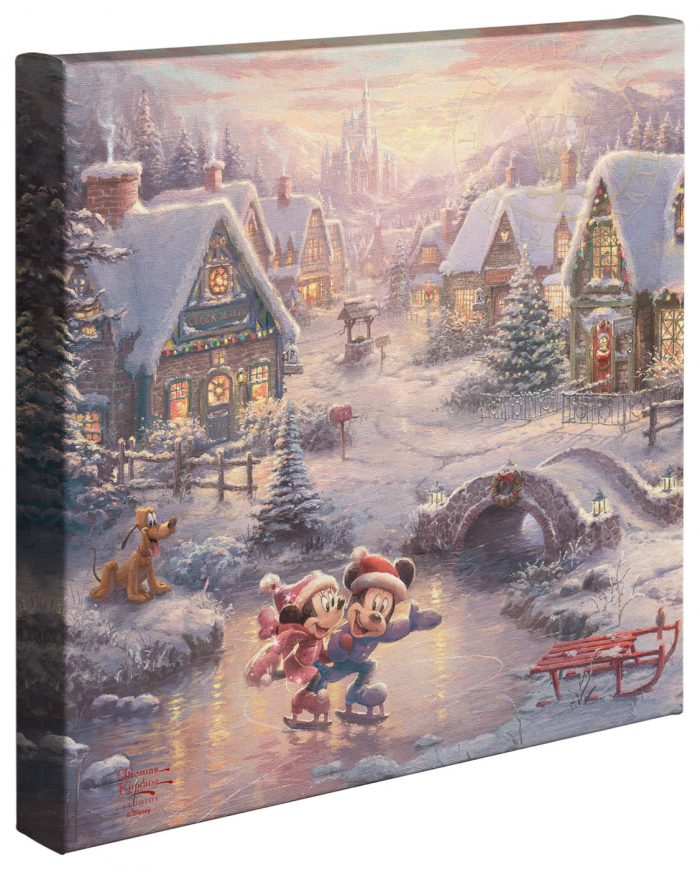 Thomas Kinkade 14 x 14 Gallery Wrapped Canvas Beauty and The Beast