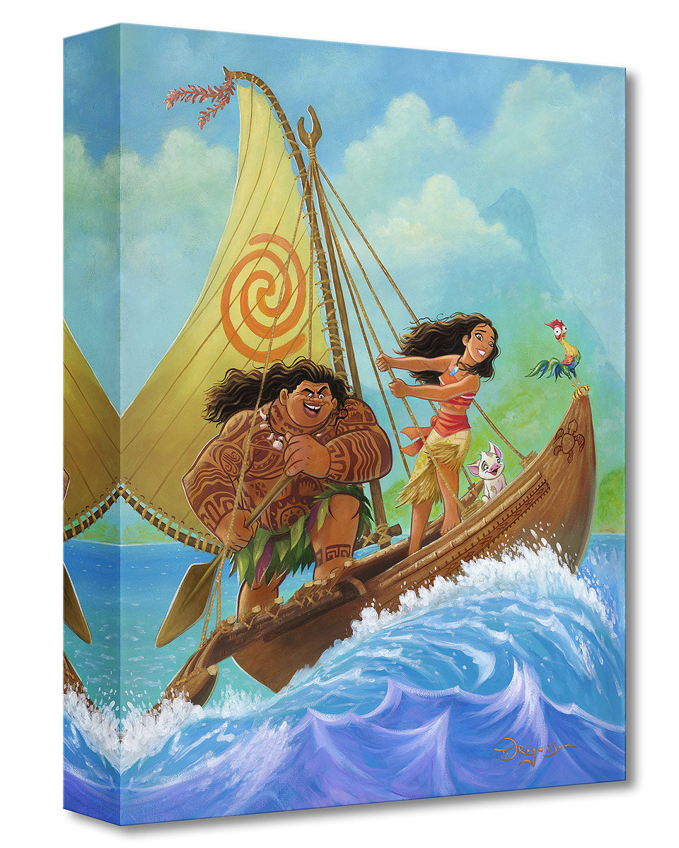 Gallery Wrap - Moana sets sail in search of Maui a legendary demigod.