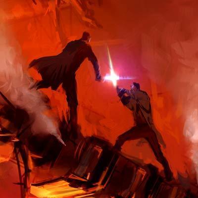 Mustafar Duel - Closeup