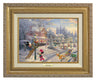 Mickey and all his friends preparing for their favorite time of the year. Antiqie Gold  Frame