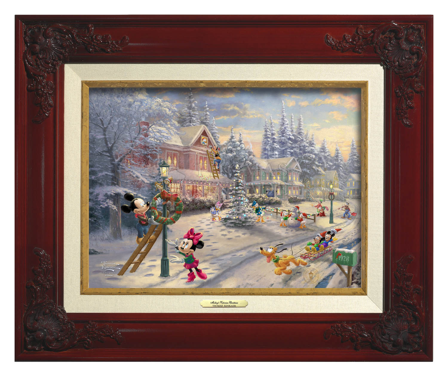 Mickey and all his friends preparing for their favorite time of the year. Brandy Frame