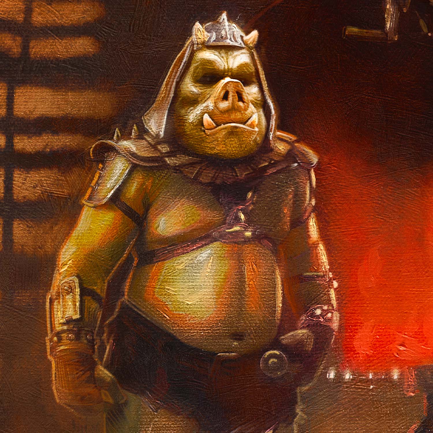 Gamorrean™ stand guard Closeup