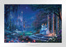 Cinderella's dreams have come true under the starlight Cinderella is in the arms of her prince - Unframed Paper