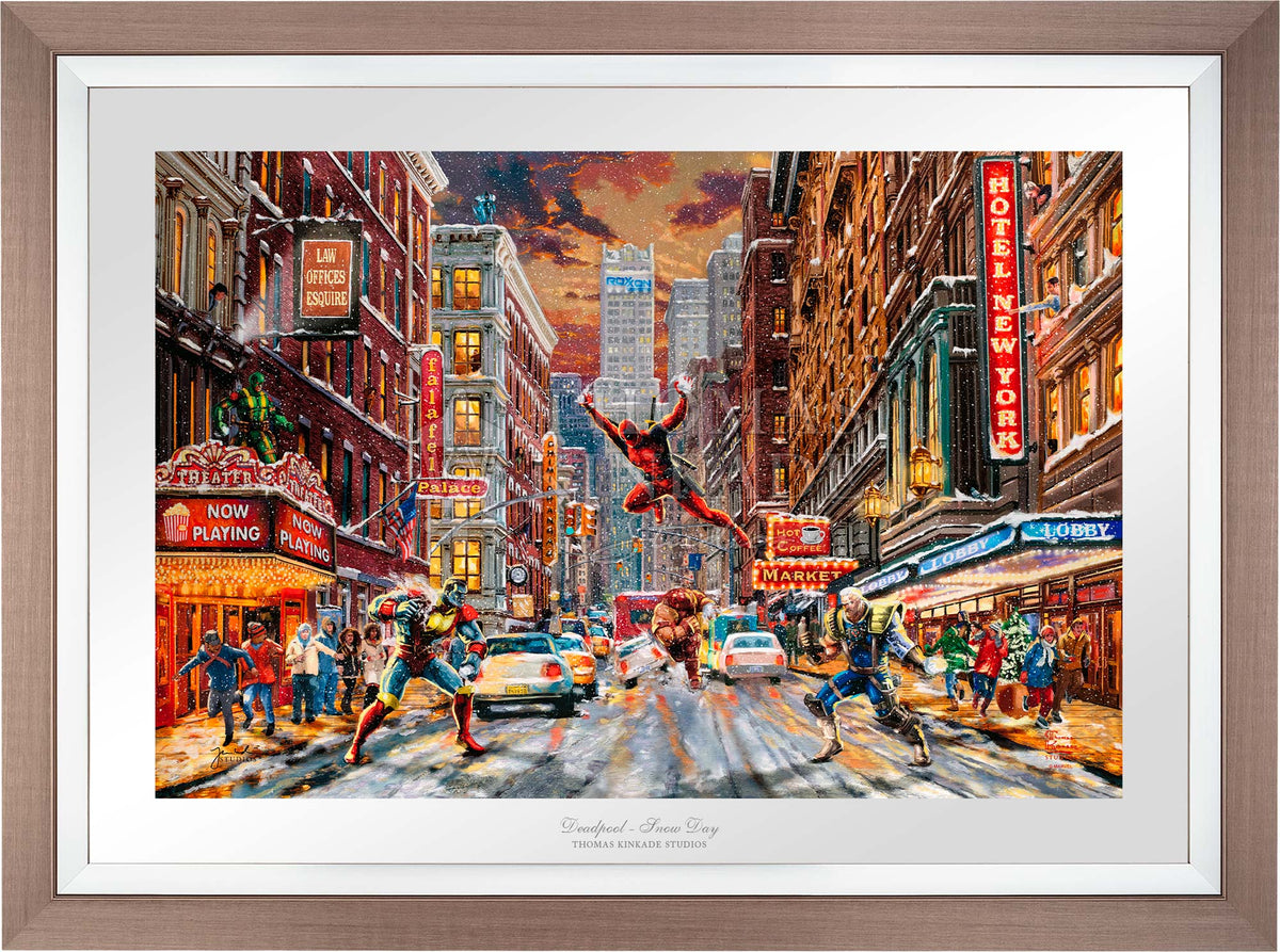 Deadpool - Snow Day - Limited Edition Paper By Thomas Kinkade Studios ...