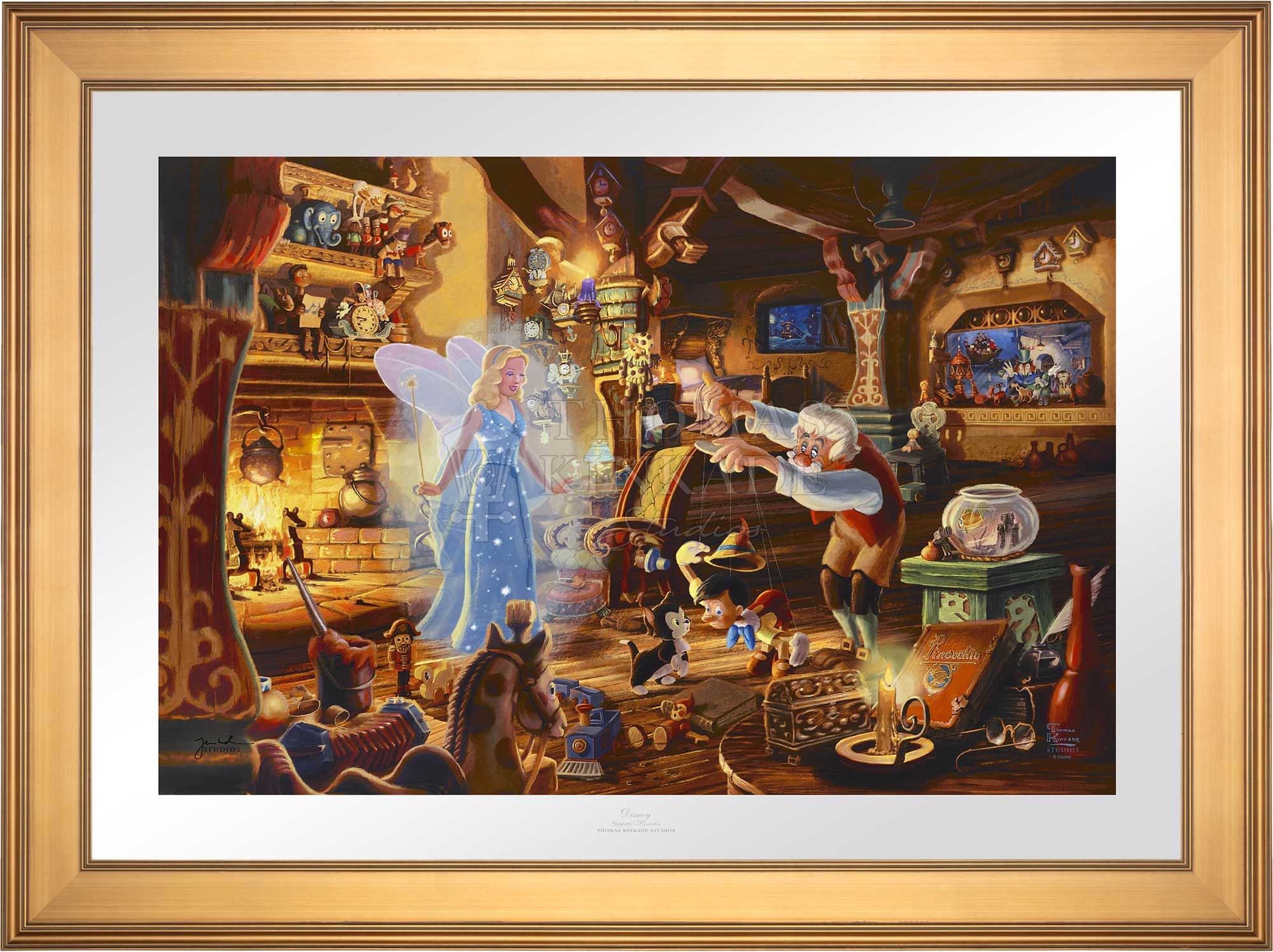 Thomas Kinkade Studios - Disney Lilo & Stitch - Limited Edition Paper 12 x 18 / SN / Unframed