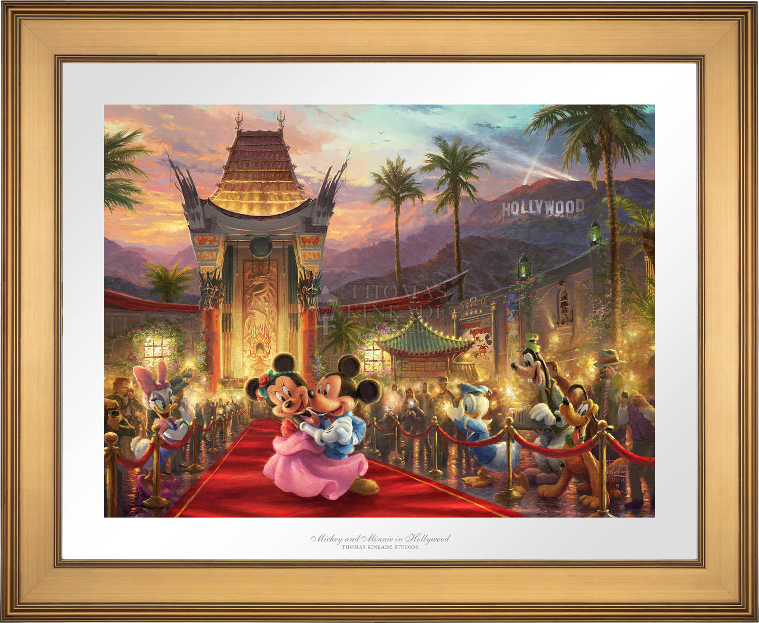 Mickey and Minnie Christmas Lodge - Limited Edition Paper By Thomas Kinkade  Studios – Disney Art On Main Street