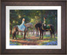 Cinderella-Ella meets "The Prince" for the first time. The two happen to meet in the forest as The Prince is on a stag hunt, and Ella is on a ride of her own. - Bronze Frame