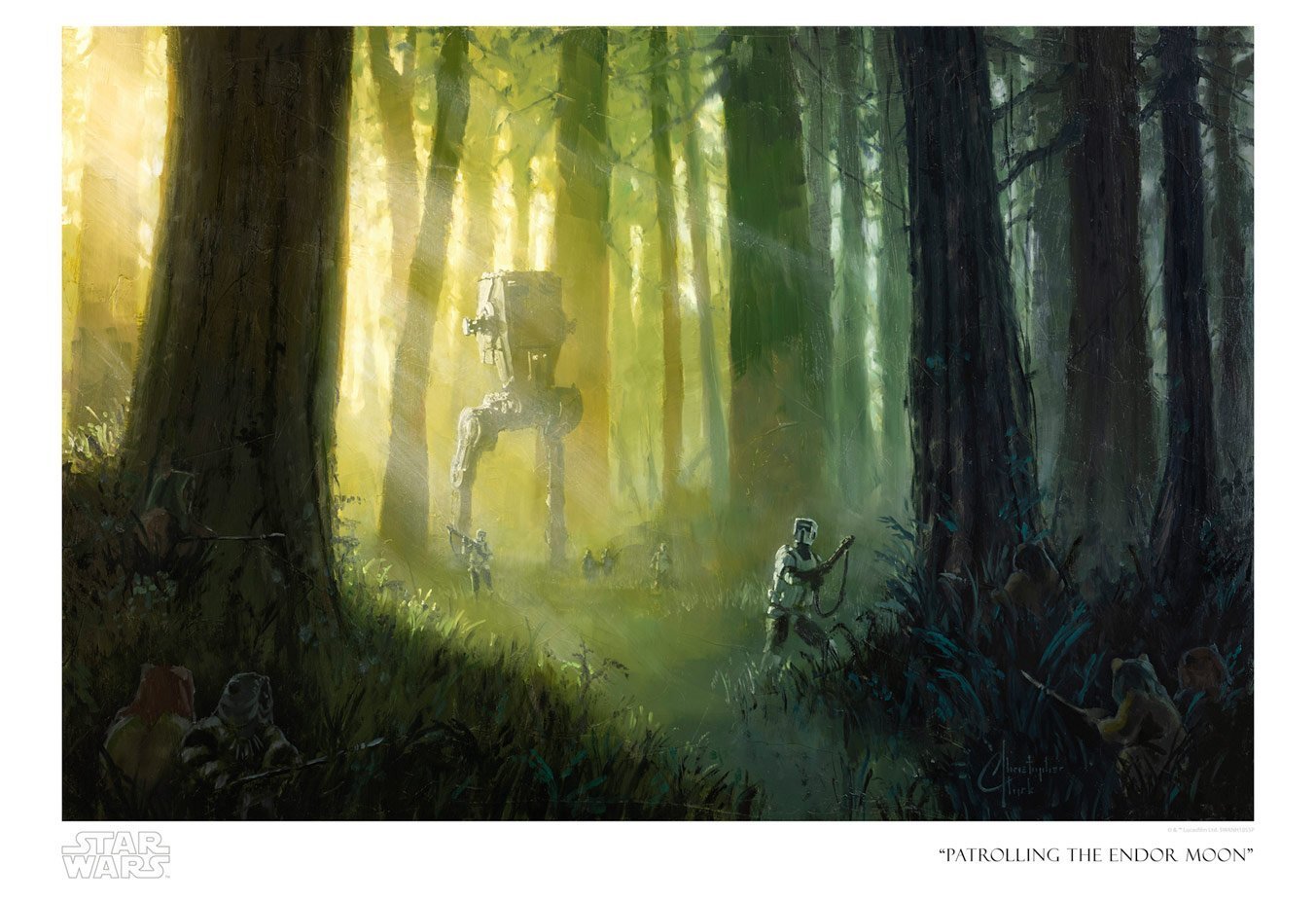The AT-ACT Walkers are scouting the terrain. - Paper