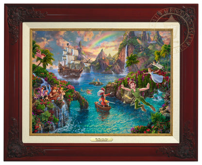 Peter battling his nemesis Captain Hook, with the help of Wendy, Michael, John, The Lost Boys, and his beloved pal Tinker Bell - Brandy Frame