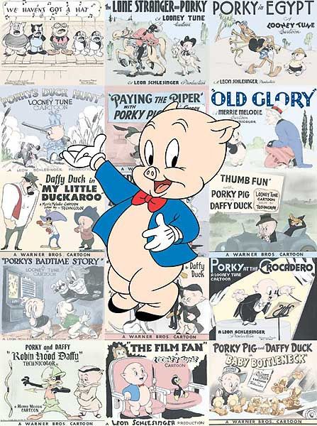 “Porky Pig many faces, a part of the Lobby Card series.