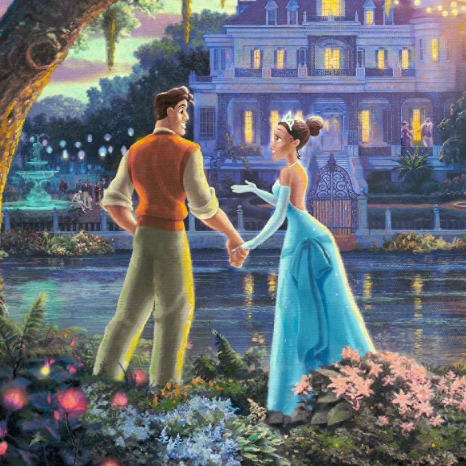 Tiana meets Prince Naveen - closeup
