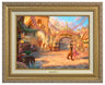 Rapunzel Dancing in the Sunlit Courtyard - Antique Gold Frame