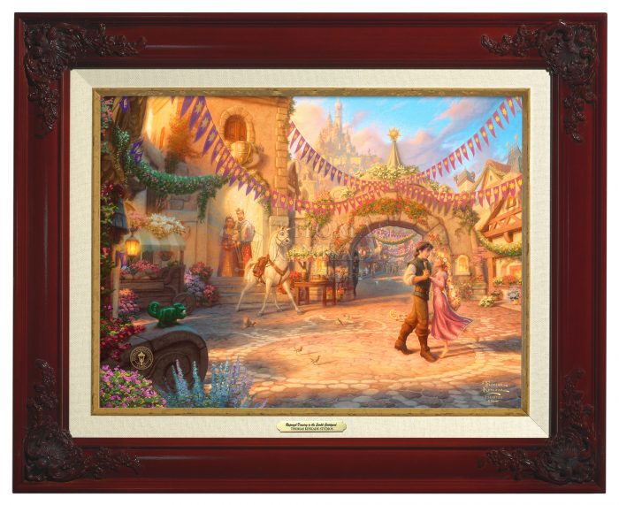 Rapunzel Dancing in the Sunlit Courtyard - Brandy Frame