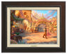 Rapunzel Dancing in the Sunlit Courtyard - Espresso Frame