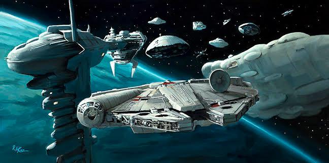 The Millennium Falcon among the rebels.
