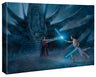 Rey channels the Force and Jedi before her and draws her Lightsaber to confronts the Emperor. - Gallery Wrap