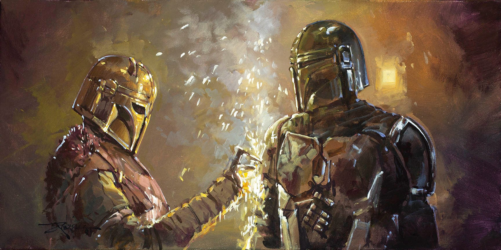 Mandolorian Original popular Painting