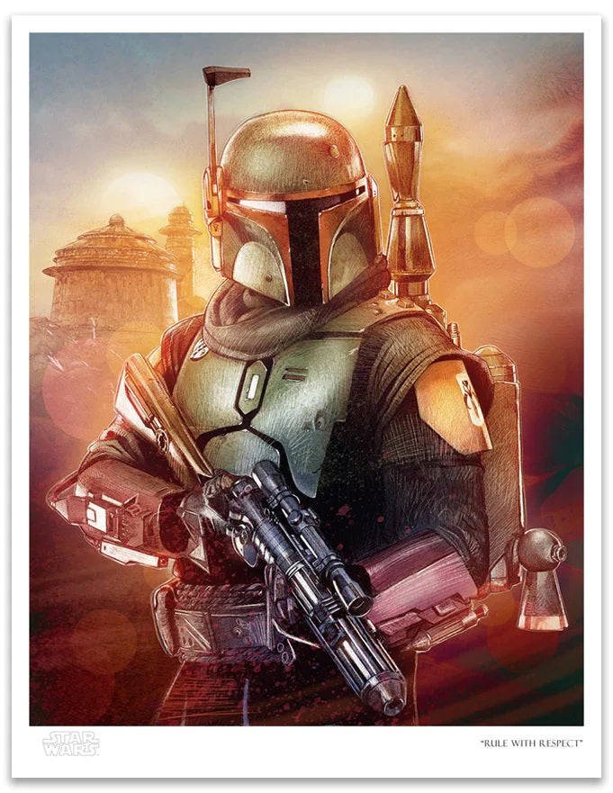 Star Wars: The Book of Boba Fett inspired print