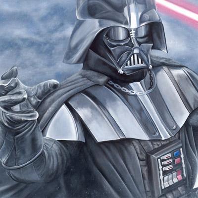 Darth Vader in battle - closeup