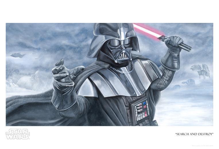 Darth Vader in battle - Paper