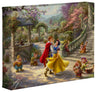 A romantic scene takes place in the courtyard of the kingdom’s castle, where Snow White and all of her friends celebrate the defeat of the wicked Queen and reunites with her true love. 8x10