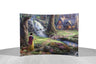Disney – Snow White Discovers the Cottage by StarFire Prints™ Curved Glass     Snow White wanders the forest and stumbles upon a tiny cottage across the bridge.