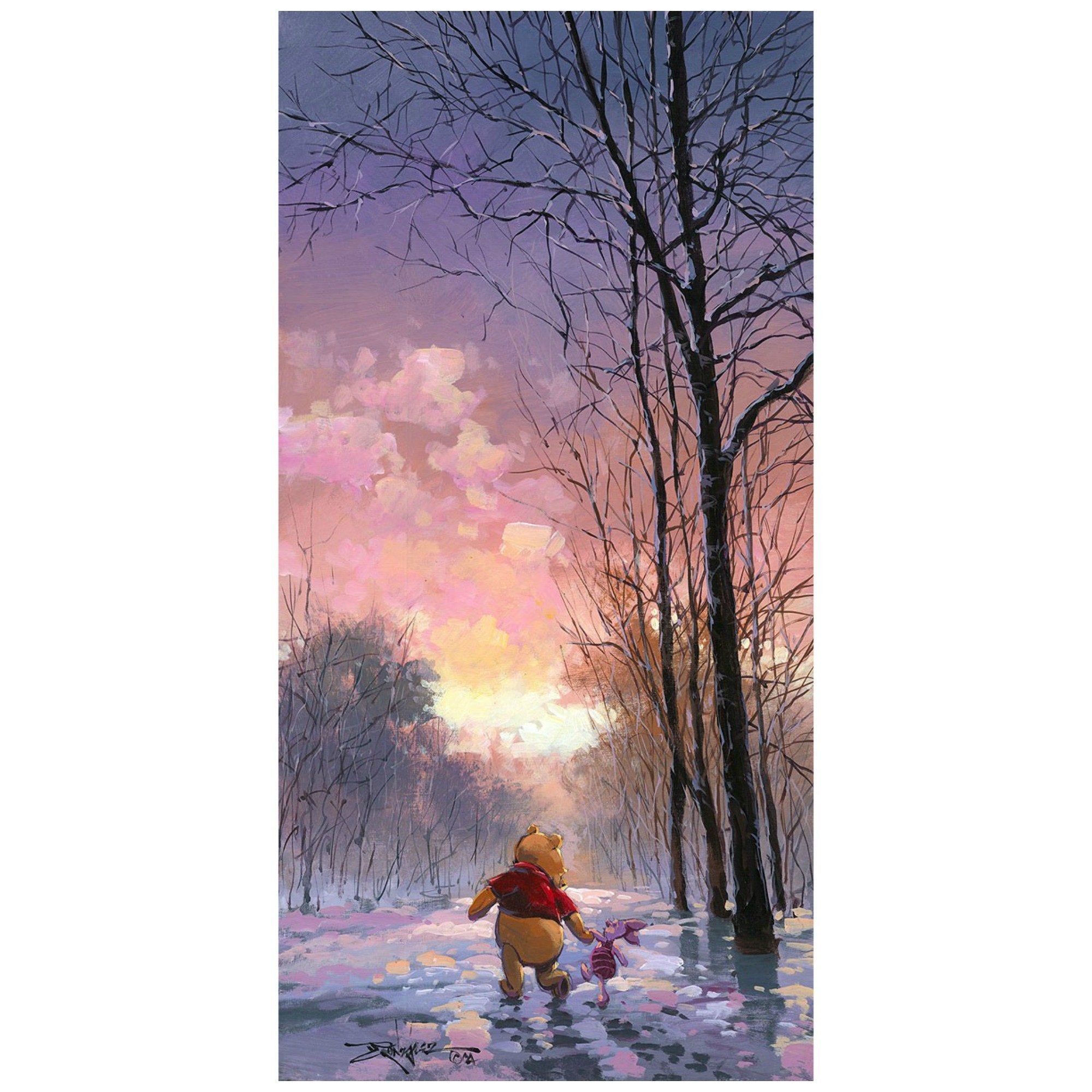 Snowy Path by Rodel Gonzalez.  Winnie the Pooh and his friend Piglet take a winter day stroll through a snowy path. 