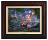 Tangled by Thomas Kinkade  The new found love of Rapunzel and Flynn as they boat together on her 18th birthday- - Burl Frame  