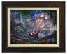 Tangled by Thomas Kinkade  The new found love of Rapunzel and Flynn as they boat together on her 18th birthday- Espresso Frame  