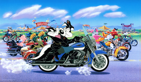 The Ride: Harley Davidson - Looney Tunes Art By Warner Bros