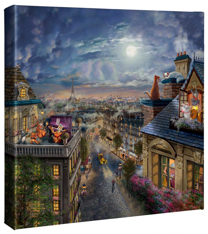 Feature the Duchess, Thomas O’Malley, Marie, Berlioz, Toulouse, and other beloved characters on the roof tops. 14x14