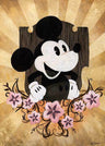Mickey Mouse smiling!