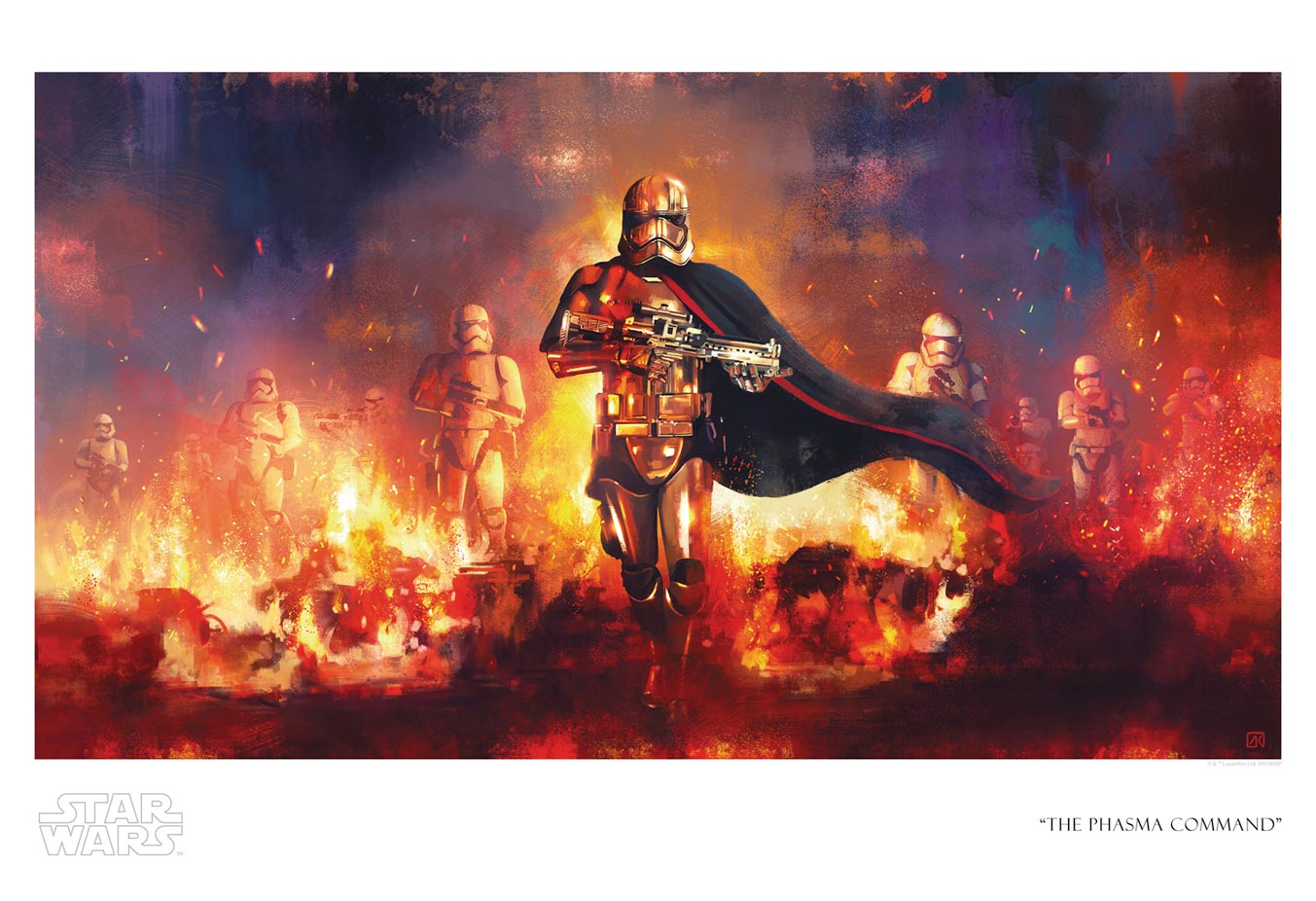 Captain Phasma leads the Stormtroopers into battle. Paper