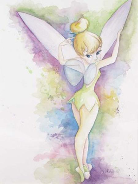 Beautiful Tinker Bell showing off her wings...in pastel colors