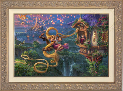 Mother Gothel watches from the tower&