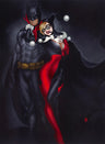 To Tease A Bat by Mimi Yoon  Featuring Batman alongside Harley.