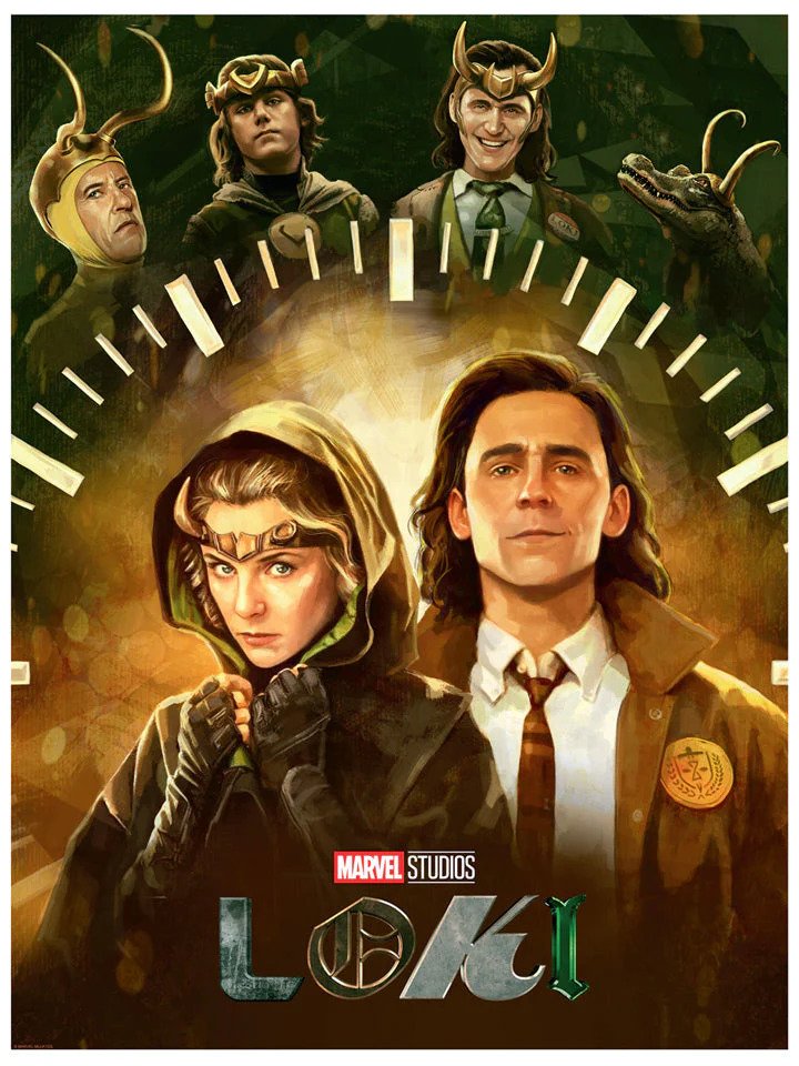 Loki and Sylvie (Disney+ Series) inspired print.