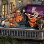 Scat Cat, Billy Boss, Shun Gon, Hit Cat, and Peppo provide the music to set the mood for this romantic scene. - Closeup