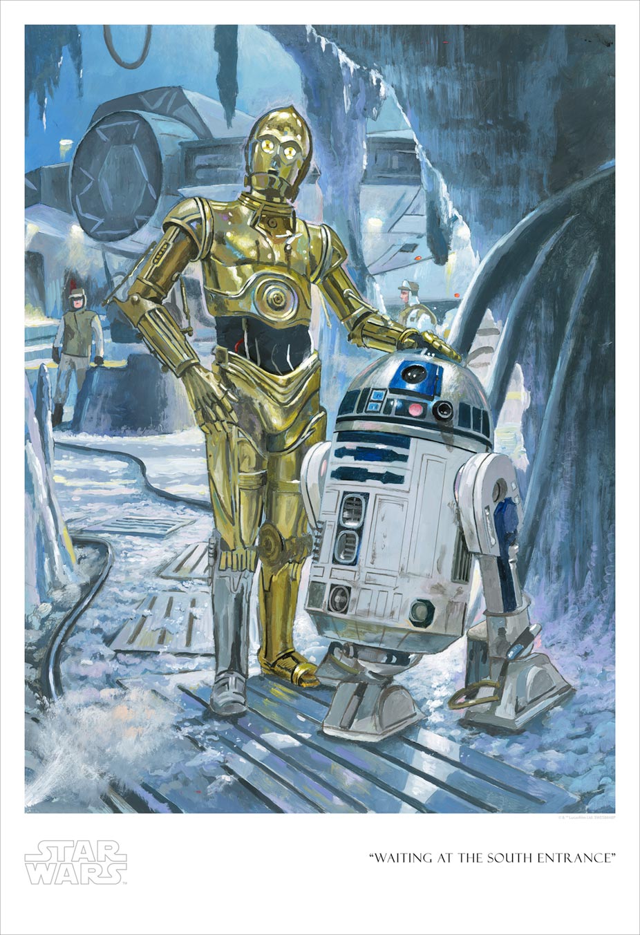 C3PO and R2-D2 waiting at the south entrance - paper