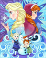 Elsa and Anna share a sisterly bond that is tightly woven, back to back