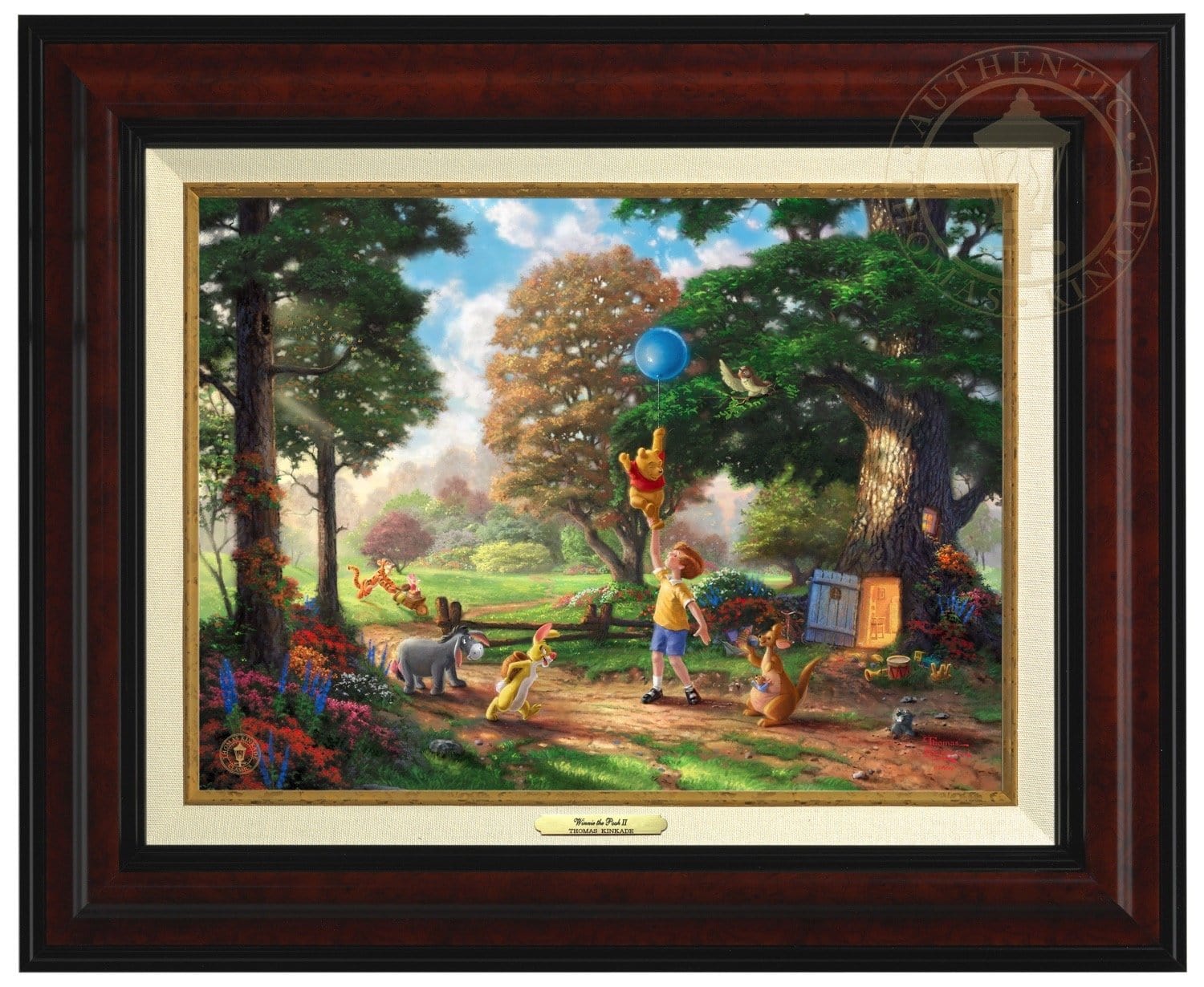 Winnie the Pooh II - Christopher Robin, Winnie the Pooh and the delightful menagerie of friends as they all adventured in the Hundred Acre Wood - Burl Frame.